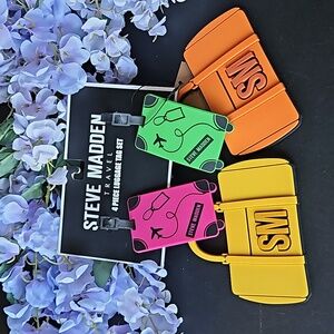 Steve Madden 🎁 4 Piece Luggage Tag Set